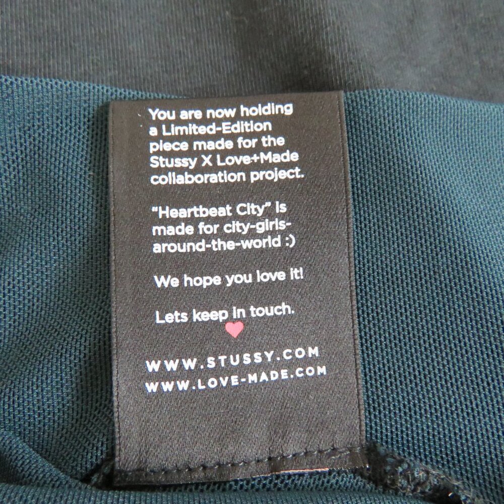 STUSSY X LOVEMADE Heartbeat City Night Flight Mesh Dress Alt Street - Size L - Picture 16 of 16